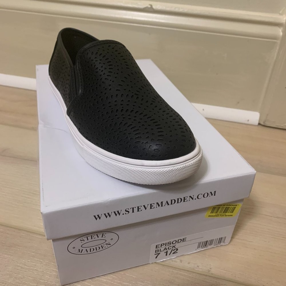 Black Steve Madden Episode Slip-on Sneaker